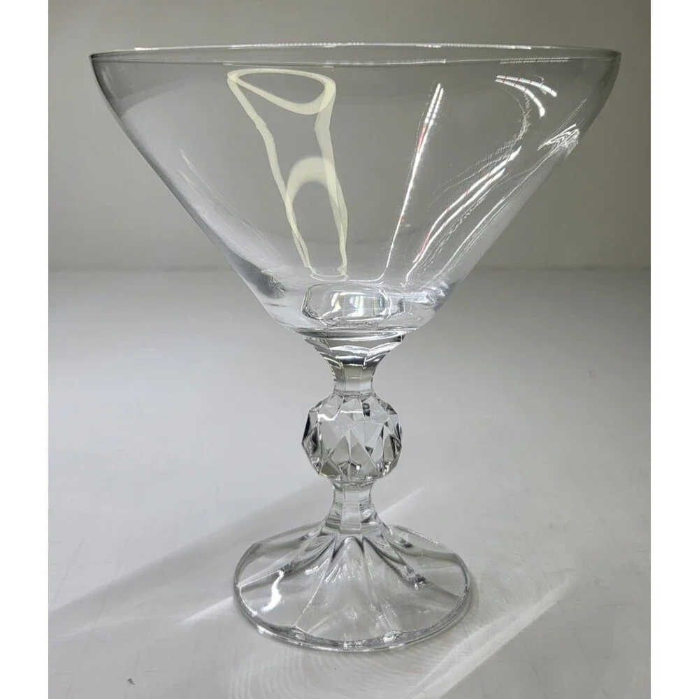 Set Of 4 IMPORT ASSOC Claudia Martini Glasses Rare Goblets Clear 5.3